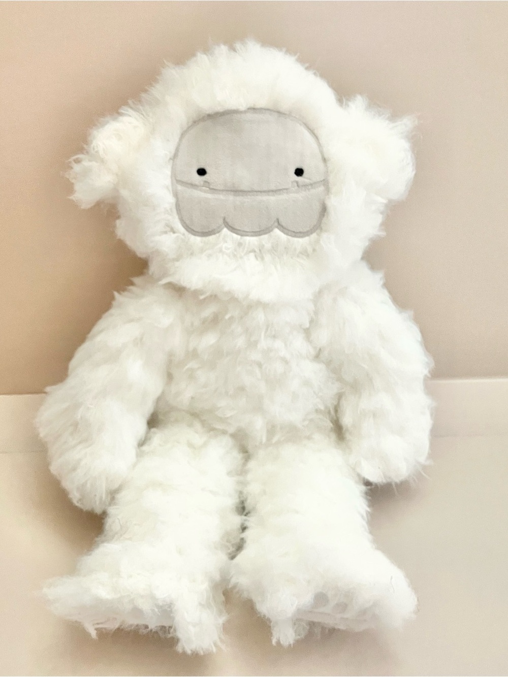 Slumberkins Yeti Plush White Color‎ Gray Face Plush Animal Self Expression 14"